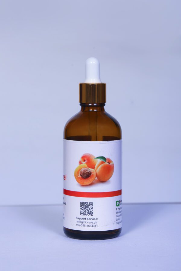 Pure Apricot Oil for hair and skin – enriched with vitamins A and E, perfect for deep hydration, boosting collagen, and promoting healthy hair