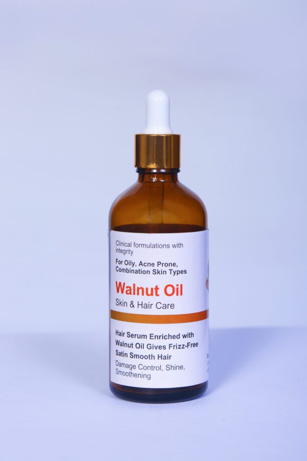 Pure Walnut Oil for hair and skin – enriched with omega-3 fatty acids, perfect for strengthening hair, reducing dandruff, and moisturizing skin